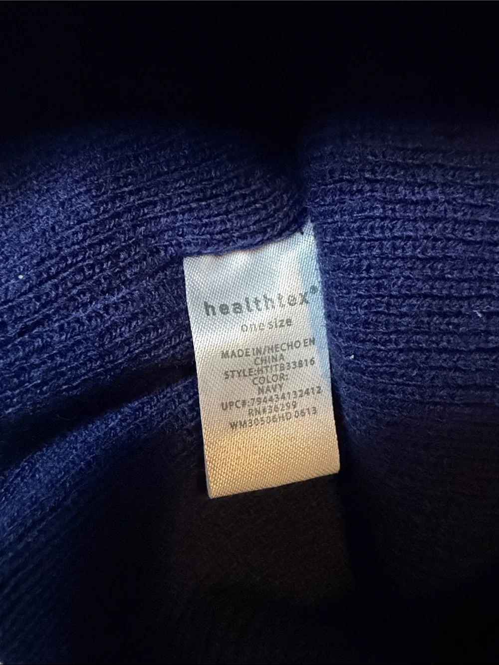 healthtex Navy Blue Knit Beanie Hat